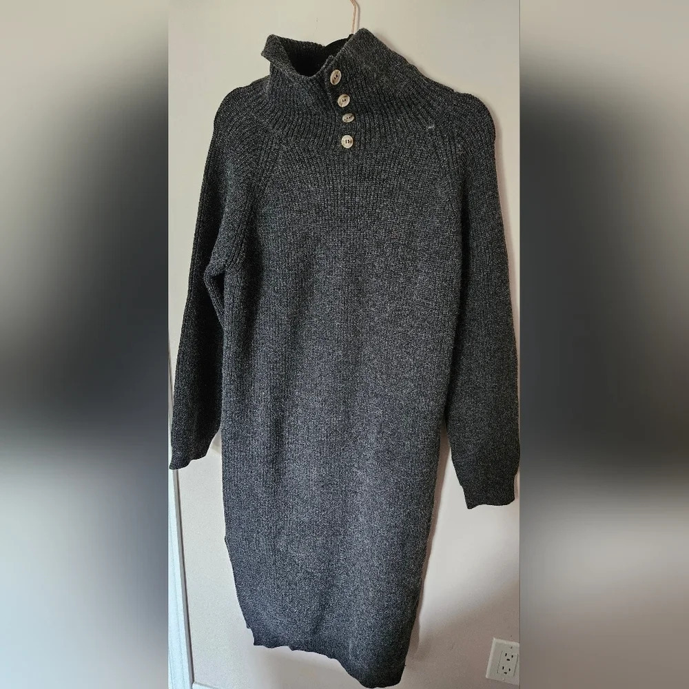 Kate Hewko One  Size Turtleneck Knit Sweater Dress